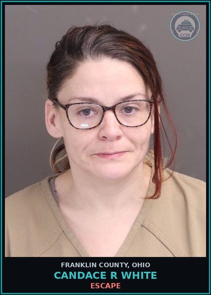 CCW arrest card for Candace R White in Franklin County: ESCAPE