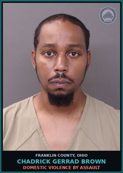 CCW arrest card for Chadrick Gerrad Brown in Franklin County: UNLAWFUL RESTRAINT