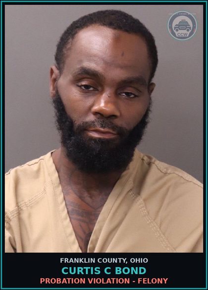 CCW arrest card for Curtis C Bond in Franklin County: THEFT