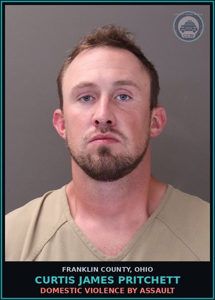 CCW arrest card for Curtis James Pritchett in Franklin County: DOMESTIC VIOLENCE BY ASSAULT