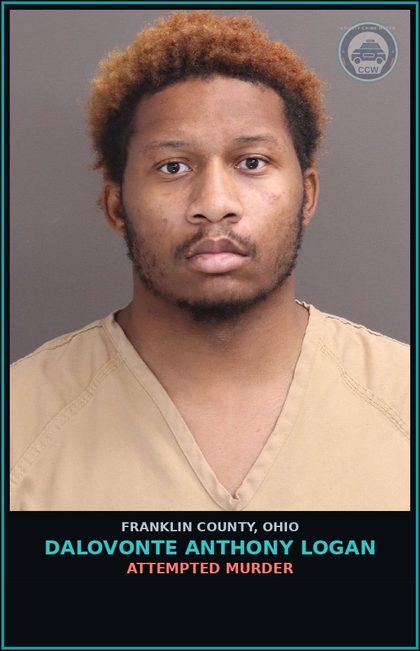 CCW arrest card for Dalovonte Anthony Logan in Franklin County: ATTEMPTED MURDER