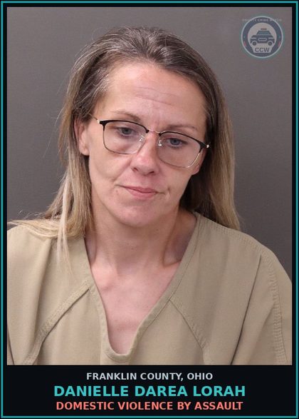 CCW arrest card for Danielle Darea Lorah in Franklin County: POSSESSION OF DRUGS