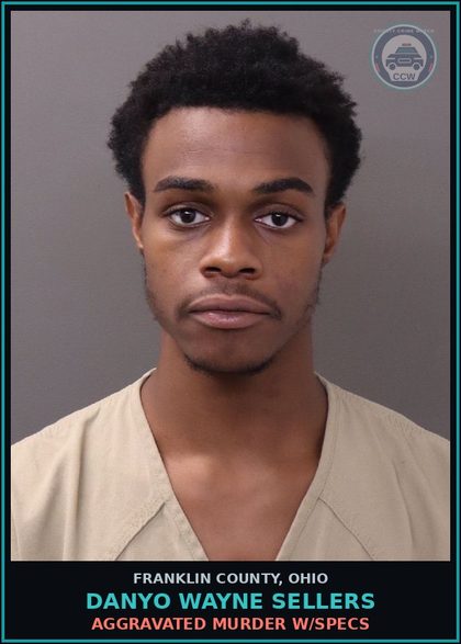 CCW arrest card for Danyo Wayne Sellers in Franklin County: AGGRAVATED MURDER W/SPECS