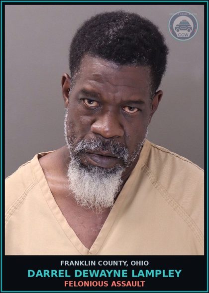 CCW arrest card for Darrel Dewayne Lampley in Franklin County: FELONIOUS ASSAULT