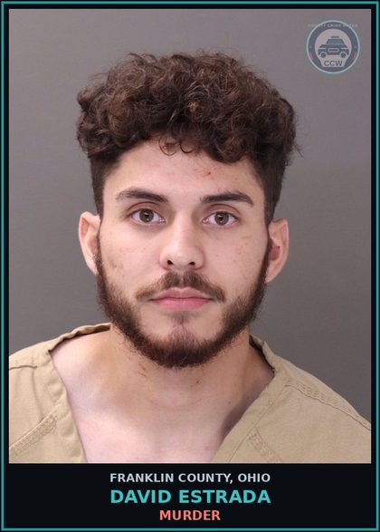 CCW arrest card for David Estrada in Franklin County: MURDER