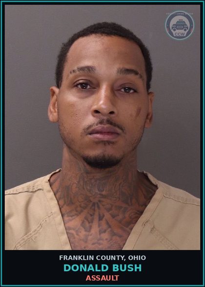 CCW arrest card for Donald Bush in Franklin County: ASSAULT