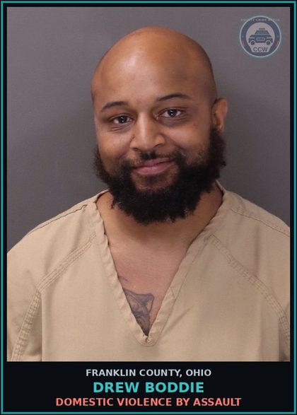 CCW arrest card for Drew Boddie in Franklin County: DOMESTIC VIOLENCE BY ASSAULT
