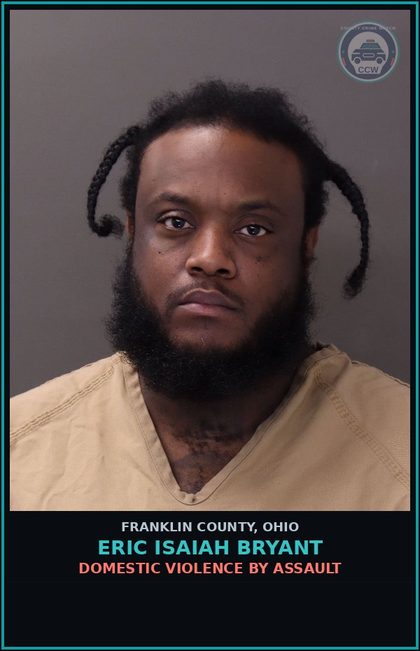 CCW arrest card for Eric Isaiah Bryant in Franklin County: POSSESSION OF COCAINE