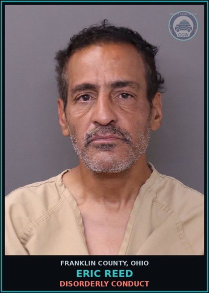 CCW arrest card for Eric Reed in Franklin County: DISORDERLY CONDUCT