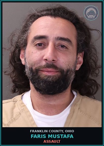 CCW arrest card for Faris Mustafa in Franklin County: ASSAULT