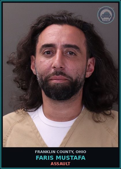 CCW arrest card for Faris Mustafa in Franklin County: ASSAULT
