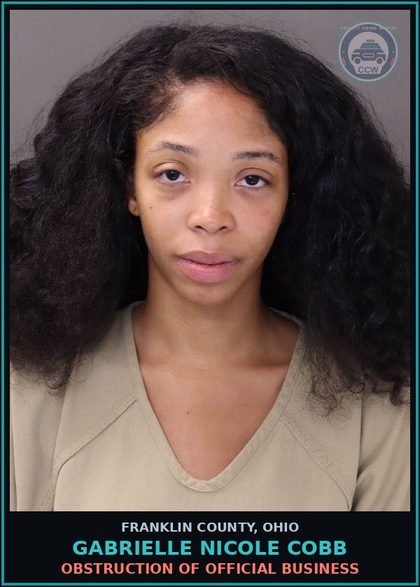CCW arrest card for Gabrielle Nicole Cobb in Franklin County: O.M.V.I. DRUGS AND/OR ALCOHOL