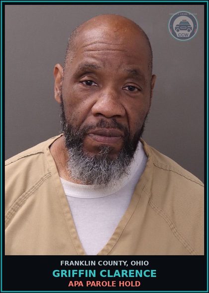 CCW arrest card for Griffin Clarence in Franklin County: APA PAROLE HOLD