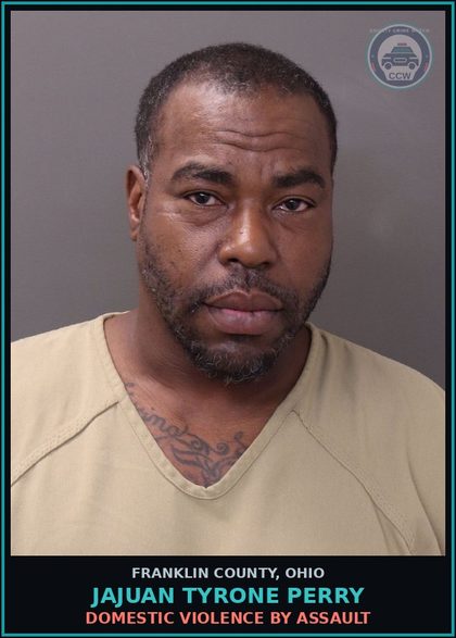 CCW arrest card for Jajuan Tyrone Perry in Franklin County: PROBATION VIOLATION - FELONY