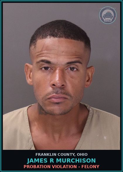CCW arrest card for James R Murchison in Franklin County: PROBATION VIOLATION - FELONY