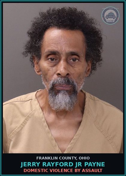 CCW arrest card for Jerry Rayford Jr Payne in Franklin County: AGGRAVATED MENACING