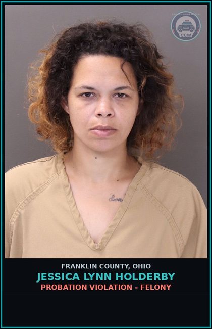 CCW arrest card for Jessica Lynn Holderby in Franklin County: FALSIFICATION