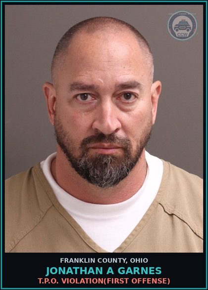 CCW arrest card for Jonathan A Garnes in Franklin County: T.P.O. VIOLATION(FIRST OFFENSE)