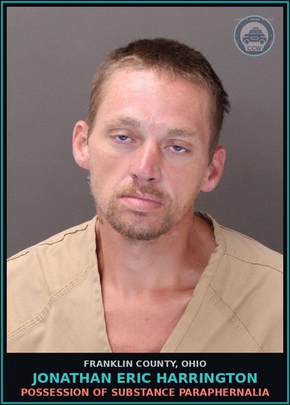 CCW arrest card for Jonathan Eric Harrington in Franklin County: FALSIFICATION