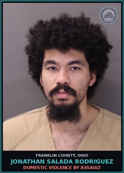CCW arrest card for Jonathan Salada Rodriguez in Franklin County: R.S.P.RECEIVING STOLEN PROPERTY (SEE BELOW)
