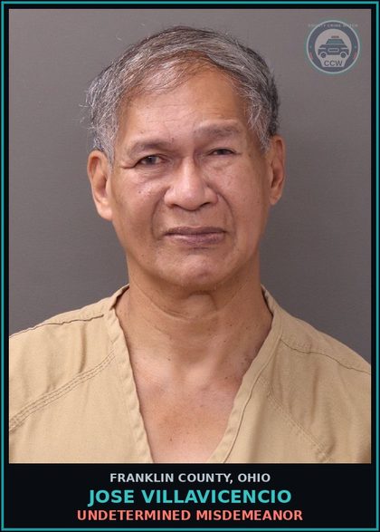 CCW arrest card for Jose Villavicencio in Franklin County: UNDETERMINED MISDEMEANOR