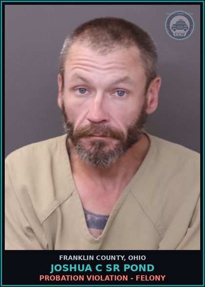 CCW arrest card for Joshua C Sr Pond in Franklin County: THEFT