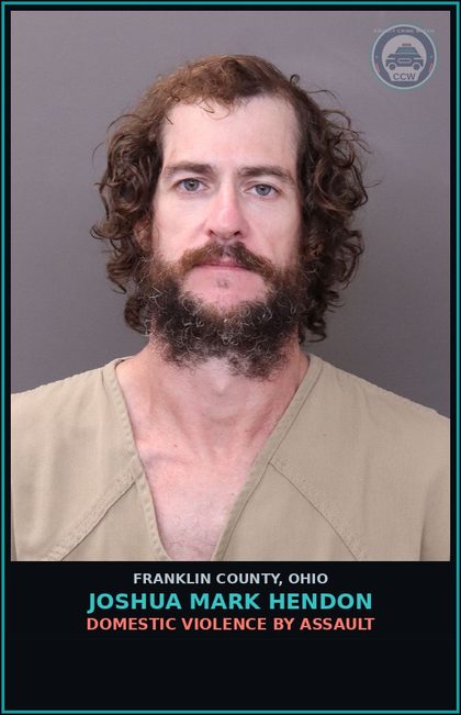 CCW arrest card for Joshua Mark Hendon in Franklin County: DOMESTIC VIOLENCE BY ASSAULT