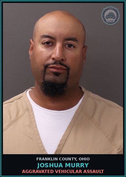 CCW arrest card for Joshua Murry in Franklin County: AGGRAVATED VEHICULAR ASSAULT