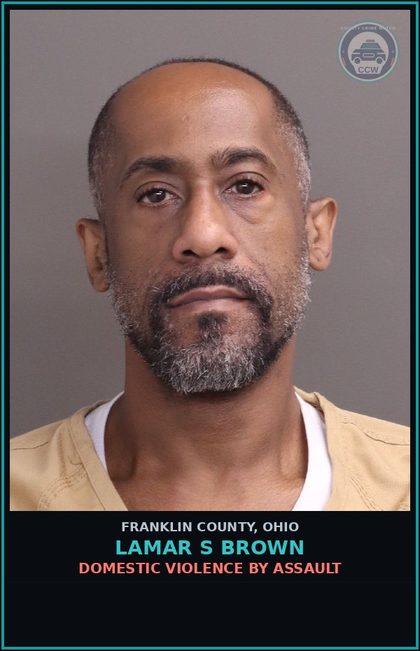 CCW arrest card for Lamar S Brown in Franklin County: DOMESTIC VIOLENCE BY ASSAULT