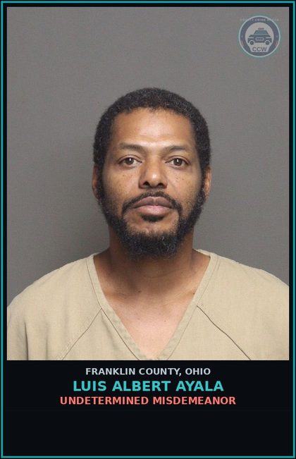 CCW arrest card for Luis Albert Ayala in Franklin County: UNDETERMINED MISDEMEANOR