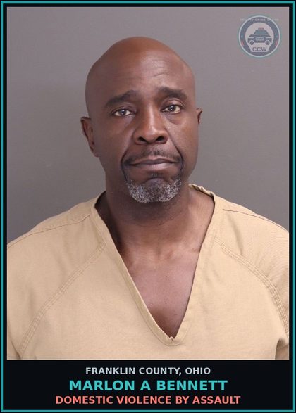 CCW arrest card for Marlon A Bennett in Franklin County: DOMESTIC VIOLENCE BY ASSAULT