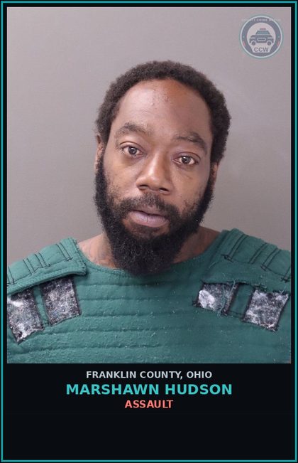 CCW arrest card for Marshawn Hudson in Franklin County: ASSAULT