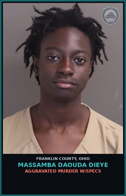 CCW arrest card for Massamba Daouda Dieye in Franklin County: DISCHARGING WEAPON ON/NEAR PROHIBITED PREMISES