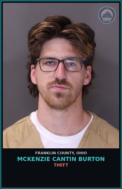 CCW arrest card for Mckenzie Cantin Burton in Franklin County: CRIMINAL TRESPASS