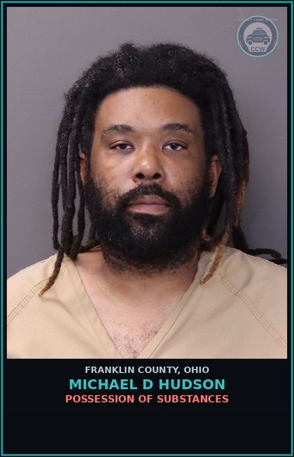 CCW arrest card for Michael D Hudson in Franklin County: FALSIFICATION