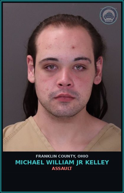 CCW arrest card for Michael William Jr Kelley in Franklin County: ASSAULT