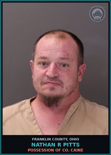 CCW arrest card for Nathan R Pitts in Franklin County: SUBPOENA