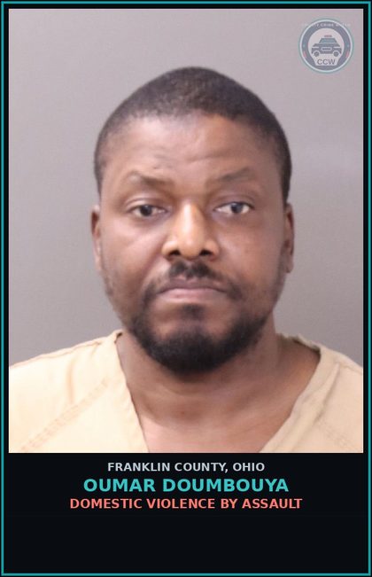 CCW arrest card for Oumar Doumbouya in Franklin County: DOMESTIC VIOLENCE BY ASSAULT
