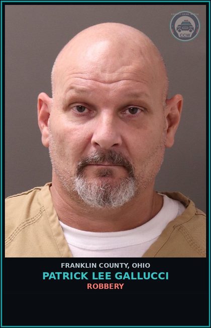CCW arrest card for Patrick Lee Gallucci in Franklin County: PROBATION VIOLATION - FELONY