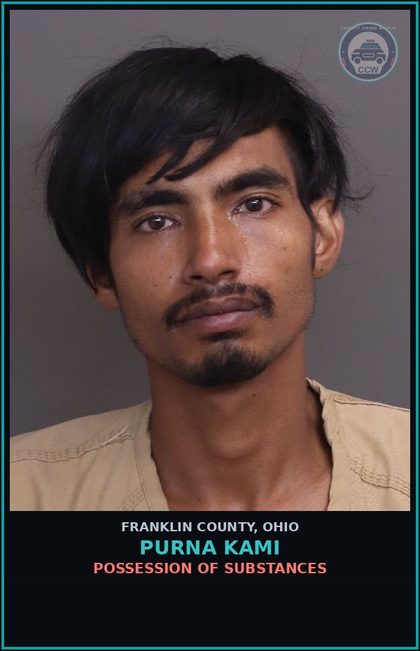 CCW arrest card for Purna Kami in Franklin County: POSSESSION OF DRUGS