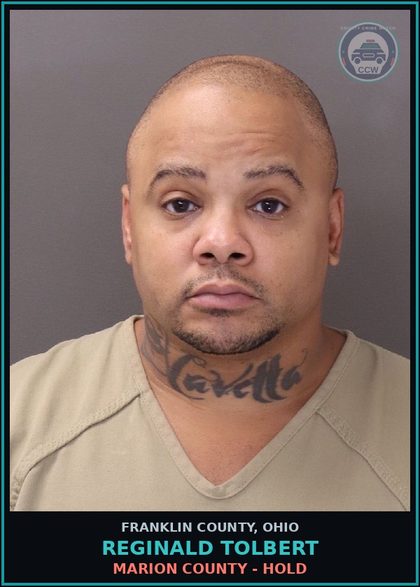 CCW arrest card for Reginald Tolbert in Franklin County: MARION COUNTY - HOLD