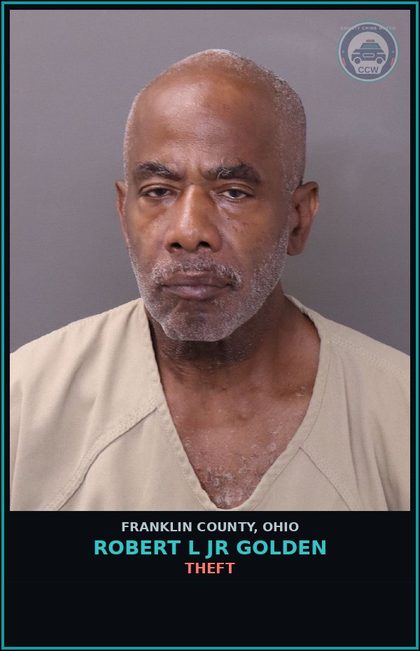 CCW arrest card for Robert L Jr Golden in Franklin County: AGGRAVATED MENACING