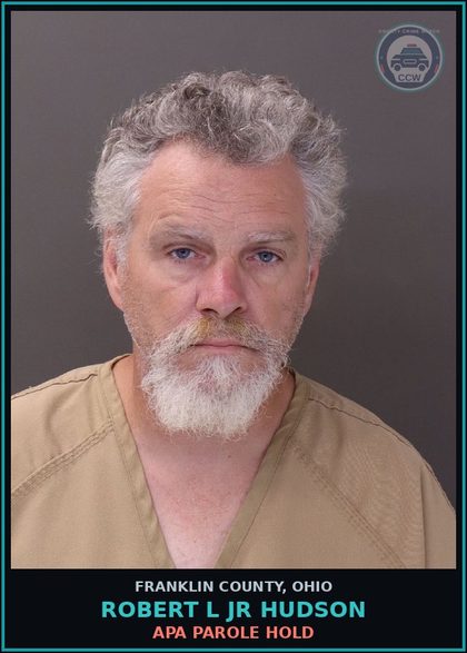 CCW arrest card for Robert L Jr Hudson in Franklin County: APA PAROLE HOLD