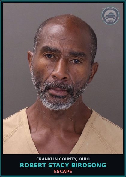 CCW arrest card for Robert Stacy Birdsong in Franklin County: ESCAPE