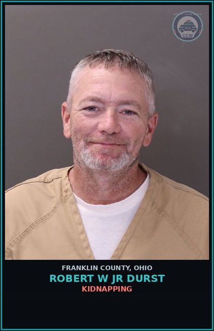 CCW arrest card for Robert W Jr Durst in Franklin County: AGGRAVATED ROBBERY