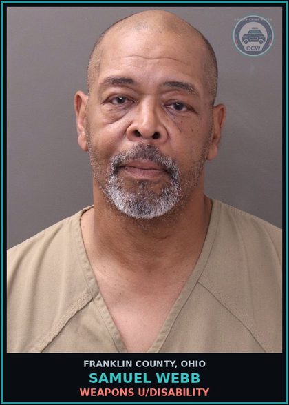 CCW arrest card for Samuel Webb in Franklin County: CCW (SEE FURTHER DEFINITIONS)