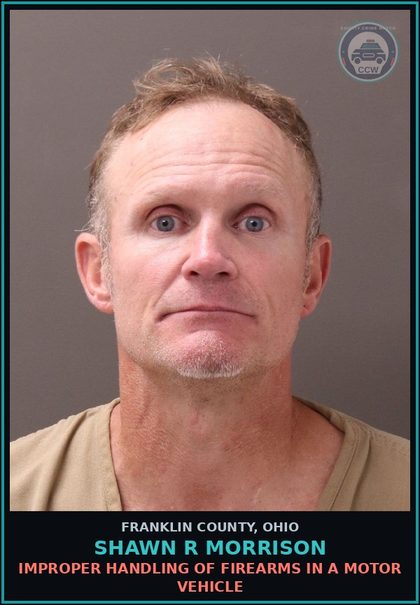 CCW arrest card for Shawn R Morrison in Franklin County: POSSESSION OF DRUGS