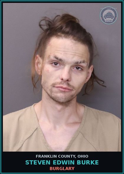 CCW arrest card for Steven Edwin Burke in Franklin County: DOMESTIC VIOLENCE BY ASSAULT