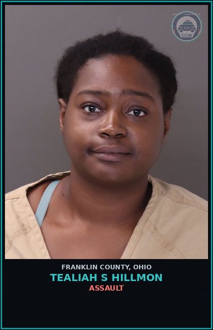 CCW arrest card for Tealiah S Hillmon in Franklin County: ASSAULT