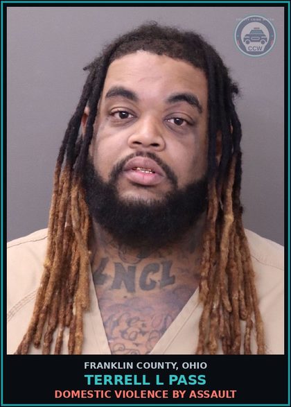CCW arrest card for Terrell L Pass in Franklin County: DOMESTIC VIOLENCE BY ASSAULT